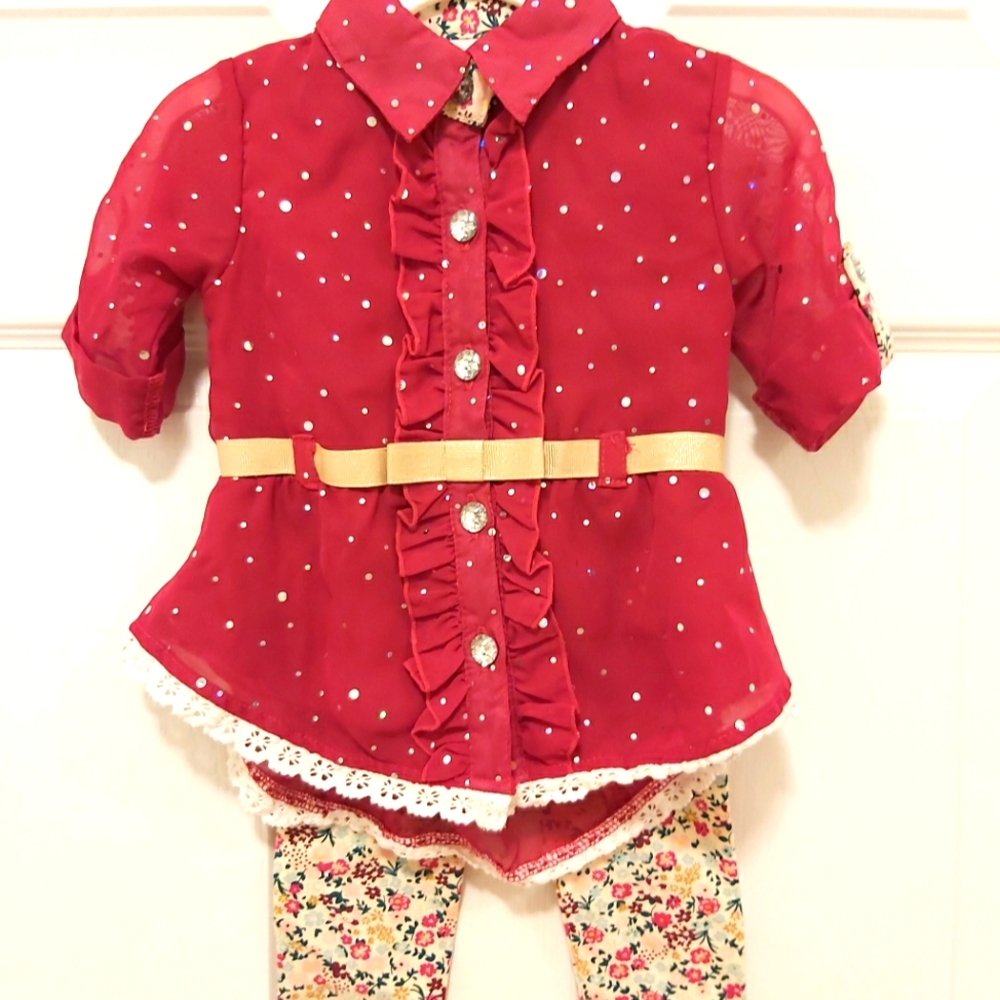 NEW (no tags): 2 Piece Outfit (Burgandy)
